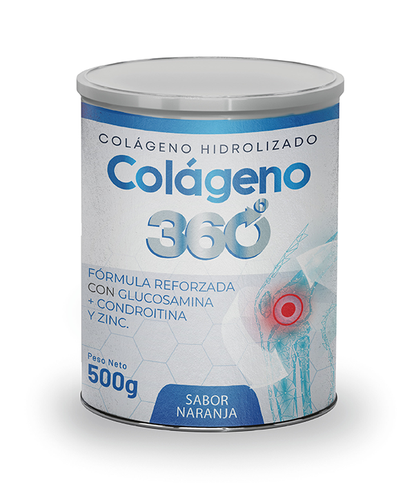 Colágeno 360° reforzado con glucosamina, condroitina y zinc x 500gr -  Otifarma